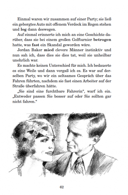 Zrcadlová četba-N- Der Grosse Gatsby, Velký Gatsby (B1-B2)