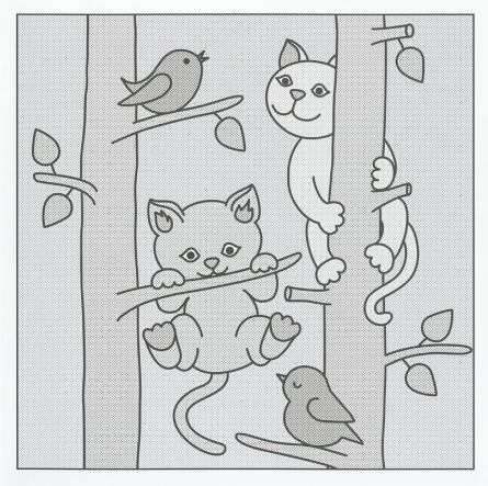 Malování / Maľovanie vodou - Kočky / Mačky (CZ/SK vydanie)
