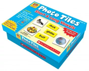 Scholastic - Little Red Tool Box - Photo Tiles: Short & Long Vowels